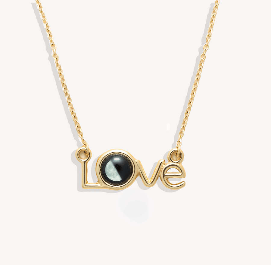 Luna Love Necklace in Gold