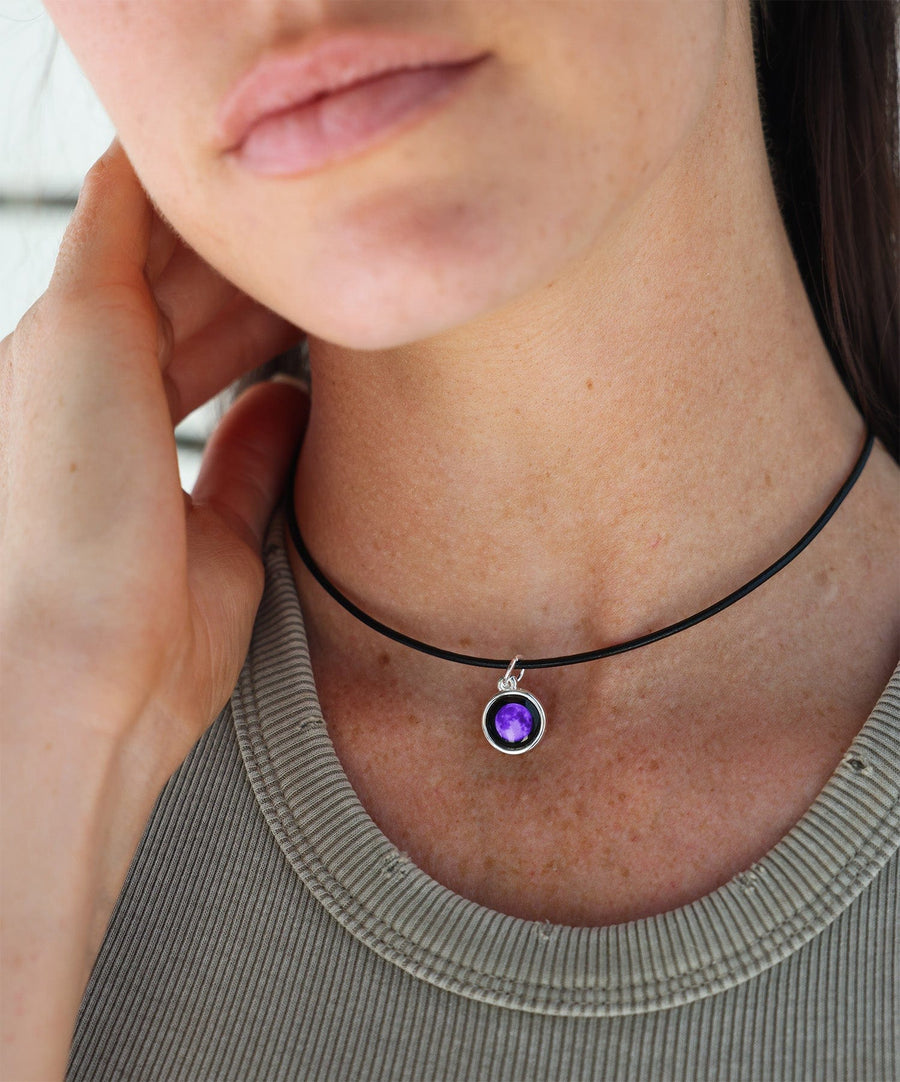 Purple Moon Simplicity Choker Necklace