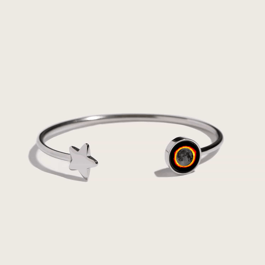 Solar Eclipse Crépuscule Cuff in Stainless Steel