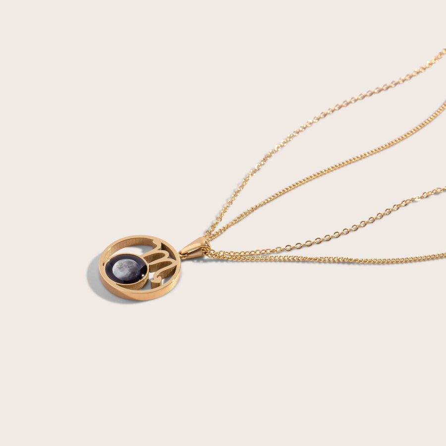 The Stella Necklace in Gold Moonglow Jewelry 