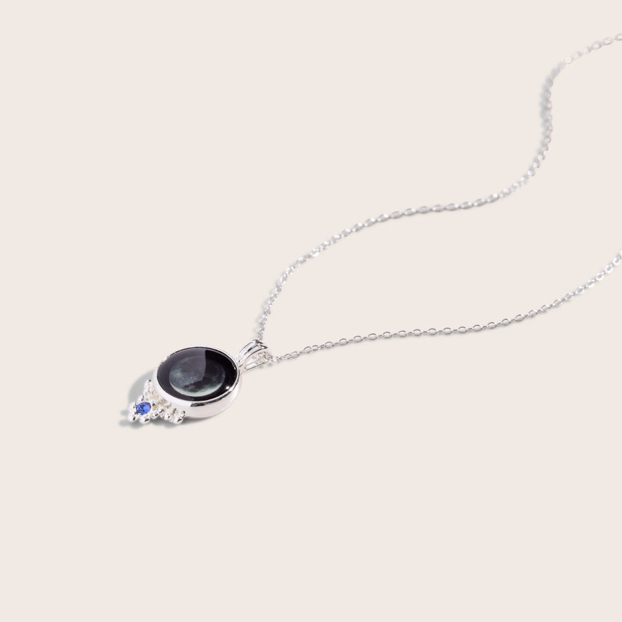 Classic Silver Birthstone Necklace