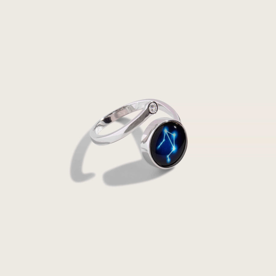 Astral Spring Ring In Rhodium Moonglow Jewelry 