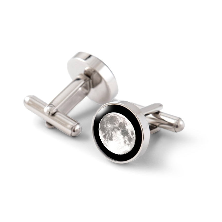 The Maginus Cufflinks in Silver Stainless Steel